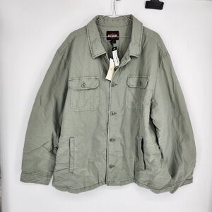 Alesbury Men's Green XXL Garment Dyed Ripstop Jacket NWT